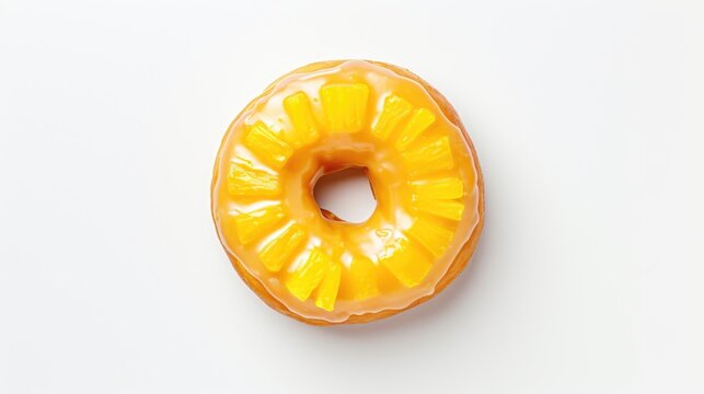 Delicious Pink Glazed Donut with Sprinkles