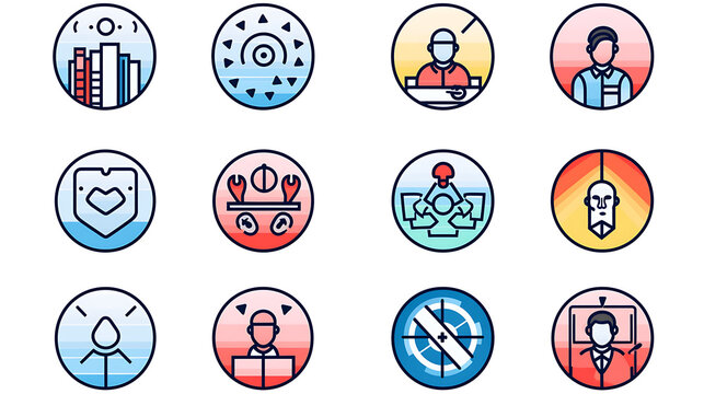 Outline icons for various cybersecurity roles highlighting specialties like security consultant, cryptographer, and security operations center analyst 