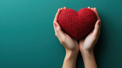 The heart as a theme in wellness campaigns, symbolizing health, well-being, and emotional care in a positive design.