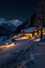 winter in the mountains