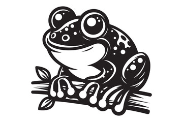 Frog Silhouette Vector Illustration