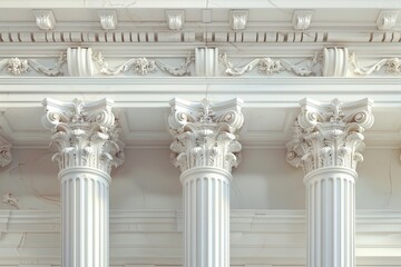 Naklejka premium architectural object (column, balustrade, Colonnade, arcade, frame)