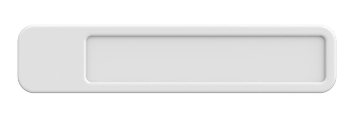 Profile tab. Social media profile. 3D illustration.