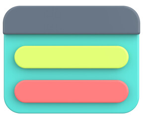 Obraz premium 3D illustration of dialog box. Question popup.