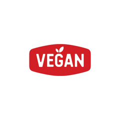 Vegan Label Logo Vector. Vegan Food Vector elements for labels