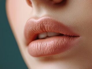 Fototapeta premium Luscious Lip Gloss Closeup Photograph