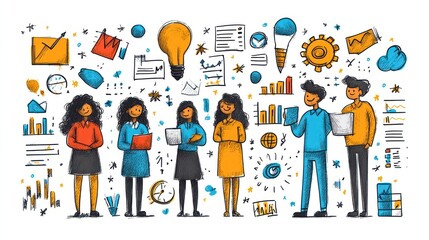 A group of people are holding laptops and smiling