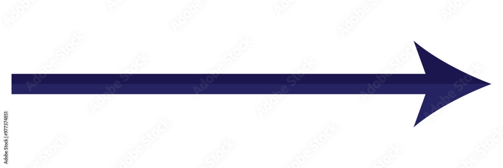 Poster long arrow vector icon. horizontal double arrow. vector design on white background.