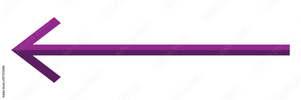 Poster long arrow vector icon. horizontal double arrow. vector design on white background.