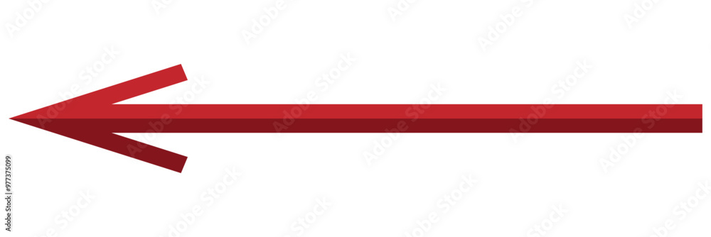 Poster long arrow vector icon. horizontal double arrow. vector design on white background.