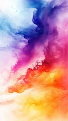 Fototapeta premium Vibrant abstract swirl of colors blending together, showcasing a beautiful fusion of shades in fluid art.