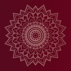 Outline vector mandala pattern for festival, book and packaging background design. 