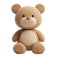 Obraz premium Cute and Cuddly Teddy Bear Plush Toy Transparent Background