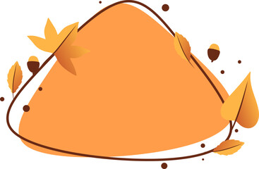 Autumn Text Box Label Frame