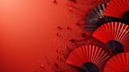 Minimalist Background for the 75th Anniversary of the People's Republic of China
