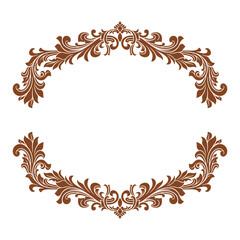 Vector Ornament frame Floral Wedding Decoration