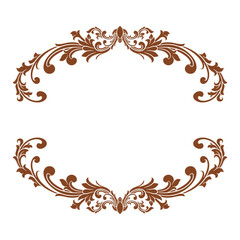 Vector Ornament frame Floral Wedding Decoration