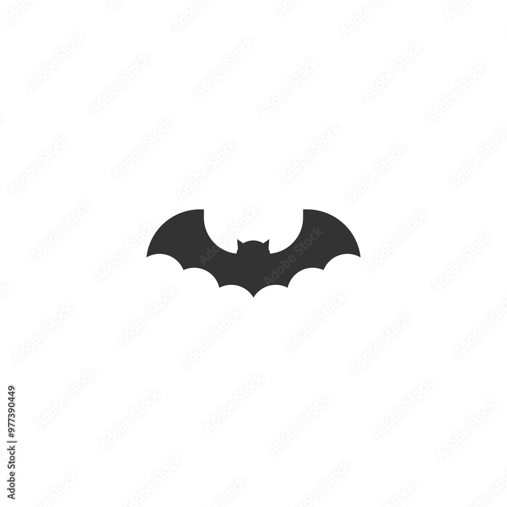Poster bat icon isolated on transparent background