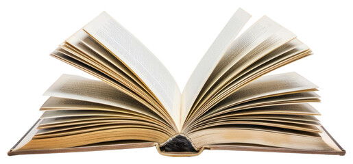 Open book with flipping pages