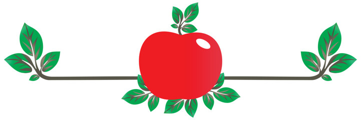 background with illustration apple