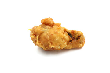 Fried chicken isolated white background