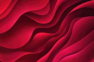 Abstract red gradient background artwork. Modern wallpaper pattern showcasing organic shapes, outlines, smooth lines, and arcs. Ideal for lunar new year, marketing campaigns