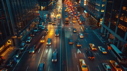Nighttime Traffic in New York City