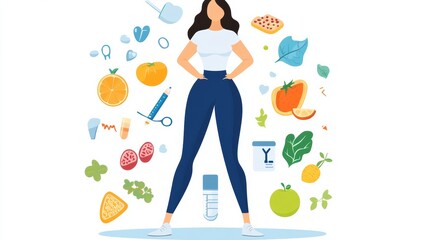 Vibrant Wellness Woman in Eco Friendly Lifestyle