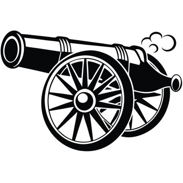 recommend clip art: Ancient Cannon Ball vector line art style