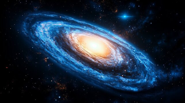 Stunning andromeda galaxy