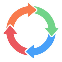 Recyle sign icon for conservation