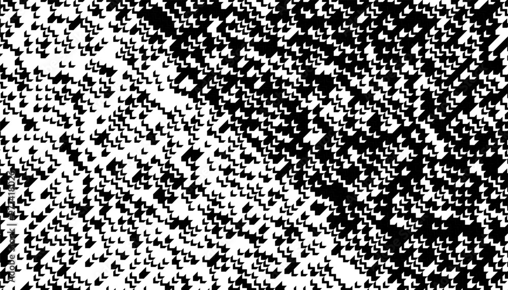 Poster black and white abstract diagonal transition pattern. geometric pattern with grunge pixel effect. ve
