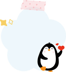 Cute Penguin Note Paper