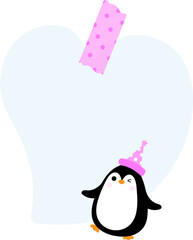 Cute Penguin Note Paper