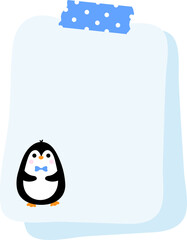 Cute Penguin Note Paper