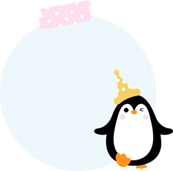 Cute Penguin Note Paper