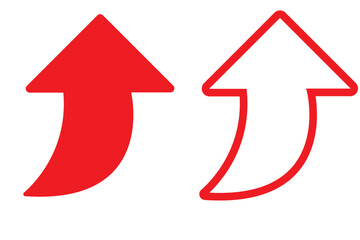 curved up arrow