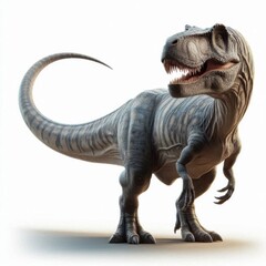 Allosaurus is isolated on a white background