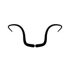 Animal horns icon, logo isolated on white background