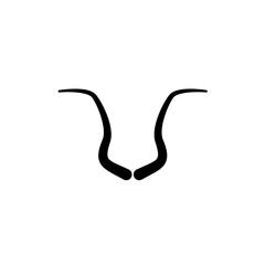 Animal horns icon, logo isolated on white background
