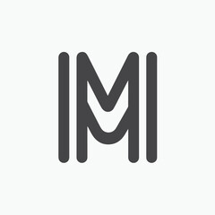 Letter M logo vector illustration