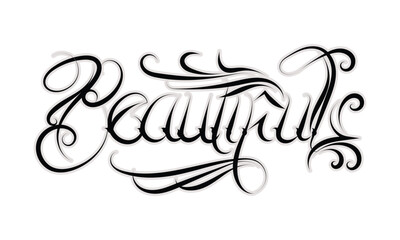 BEAUTIFUL tattoo lettering style design