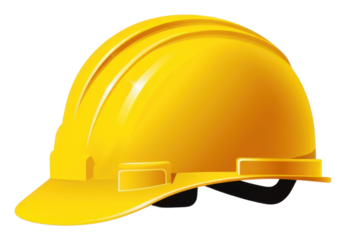 PNG Yellow safety helmet hardhat yellow white background.