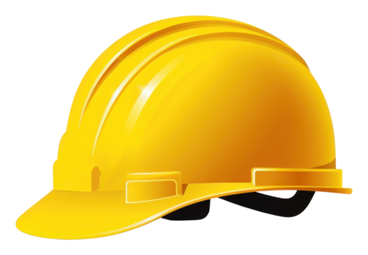 PNG Yellow safety helmet hardhat yellow white background.