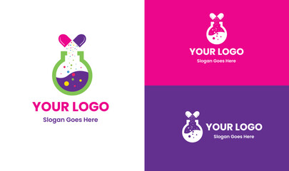 Lab logo, liquid test logo, test logo, tube logo, blood test, laboratory logo, tube logo, health logo, urine test © bahadurshah