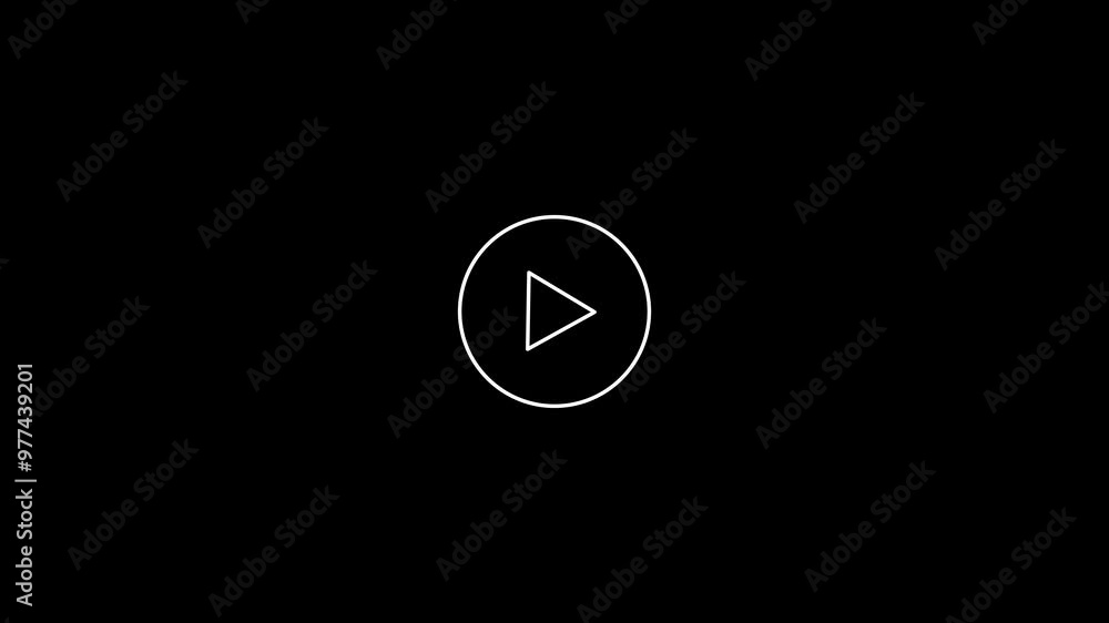 Poster video player icon animation on background .anything video play button icon animation