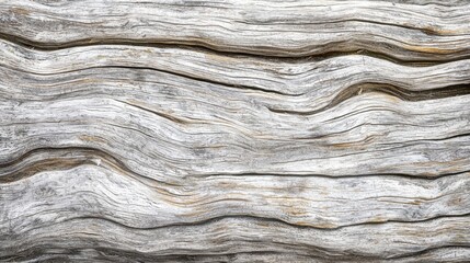 Fototapeta premium Waves of ancient wood tell stories of time and nature's artistry in a serene landscape