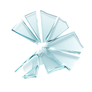 recommend clip art: A shattered glass window with jagged edges