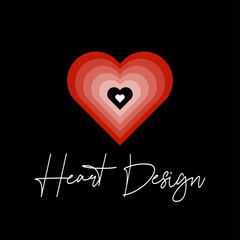 heart design line love abstract background pattern design 