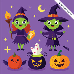 Halloween concept illustration design 